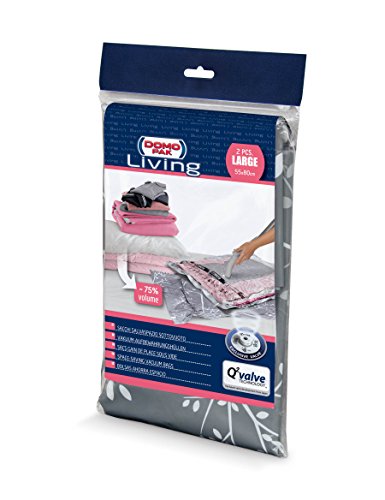 Sacos para Embalar LIVING DOMPAK 913070 (2 unidades) Domopak Living - Sacolas de armazenamento doméstico - 2 unidades, 0-15 kg, 12 cm x 36 cm x 28 cm