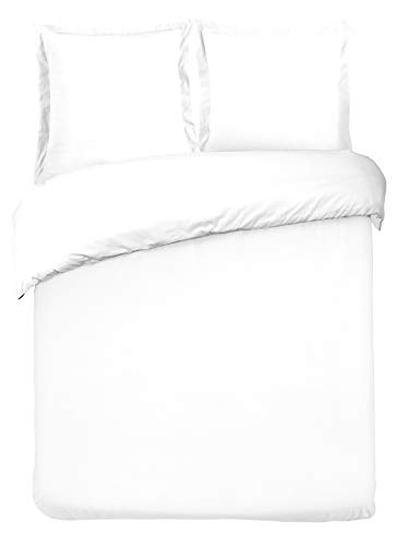 Conjunto Edredões VISION 100% Algodão (240x260 cm) VISION - Capas de edredão - 240x260 cm, 65x65 cm, algodão, branco