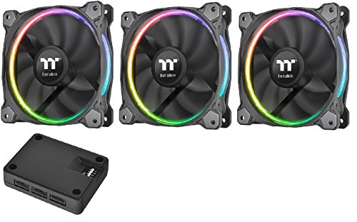 Ventoinha THERMALTAKE Riing 12 RGB (12 cm) Thermaltake - Peças de refrigeração de sistema de computador - 1,2 cm, 1400 rpm, rgb, turbina
