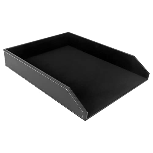 Organizador de Cartas de Coleção de Pele Sintética Preto Giilayky - Organizadores de mesa - pele sintética, 35x27,5x5,5 cm, 0,6 kg