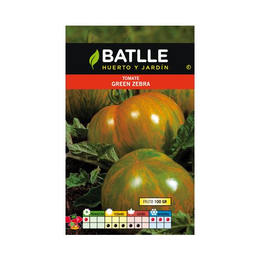 Sementes de Tomates BATLLE Verde (Tigre) BATLLE - Sementes - precoce, produtiva, 150-200g, sabor suave