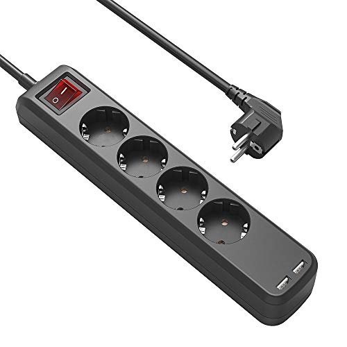 Extensão Elétrica CUC EXTEU-001 (1.5 m - 6 tomadas) Ningbo LL1 - Fios e cabos elétricos - 6 tomadas, 2 portas USB, 15m, proteção infantil