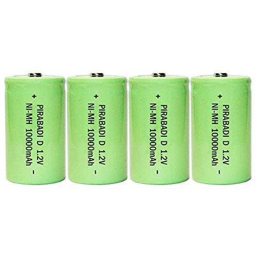 Pilha Recarregável DURACELL NiMH 1.2V 10000mAh PIRABADI - Baterias - 10000mah, 1.2V, ion-lítio, preto