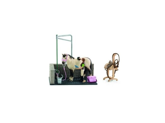 Conjunto de Figuras de Brincar SCHLEICH 42104 (Idade Mínima Recomendada: 3 anos) Schleich - Conjuntos de brinquedos - conjunto, figuras, brincar, cavalos, arnes, acessórios