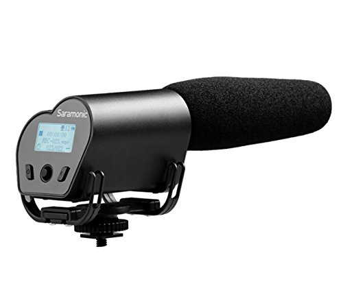 Microfone SARAMONIC VMIC RECORDER (Preto) Saramonic - Microfones - 50-20000 Hz, 16 bit, 48 kHz, supercardioide