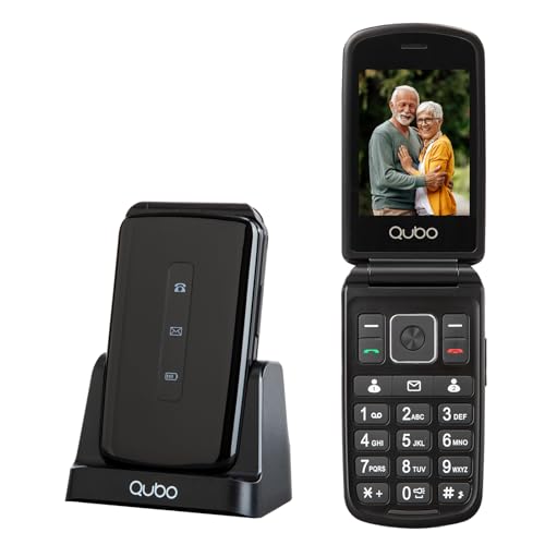 Telemóvel Sénior QUBO P-210NW (2.4'' - Preto) QUBO - Telemóveis - sénior, pantalla 2.4, preto