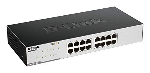 Switch D-LINK GO-SW-16G (16 Portas Gigabit - 1000 Mbps) D-Link - Concentradores e comutadores - 16 portas, gigabit, 1000 mbps