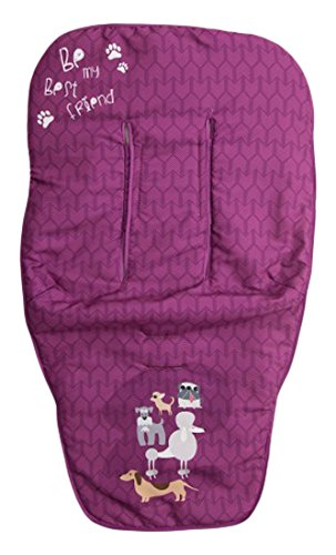 Almofada para Cadeira de Passeio BABYLINE 100% Algodão Rosa Babyline - Forros e sacos de transporte para bebês - algodão, rosa, cadeira de passeio
