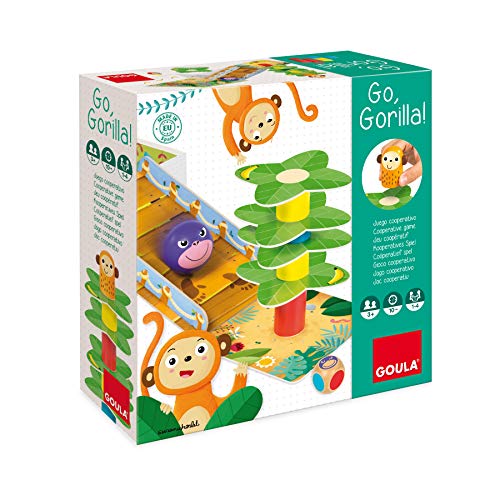 Jogo de tabuleiro HASBRO GAMING Go Gorilla! (3 anos) Goula - Brinquedos - jogo de tabuleiro, 3 anos, gorila, bananas, árvore