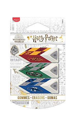 Goma MAPED Harry Potter (Multicor - 3 Un) Maped - Borrachas - multicor, blister, pack 1, Harry Potter
