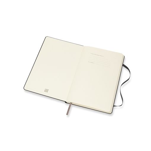 Agenda Semanal 18 Meses 2019-2020 Moleskine Grande Moleskine - Cadernos e bloco de notas - 18 meses, 2019-2020, capa preta, páginas pretas