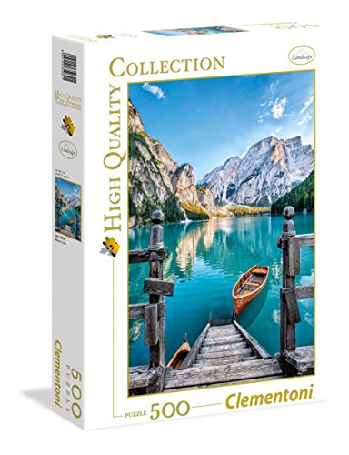 Puzzle CLEMENTONI Lake Braies (Idade Mínima Recomendada: 12 anos - 500 peças) CLEMENTONI - Quebra-cabeças de encaixar - puzzle, CLEMENTONI, lake braies, idade mínima recomendada, 500 peças