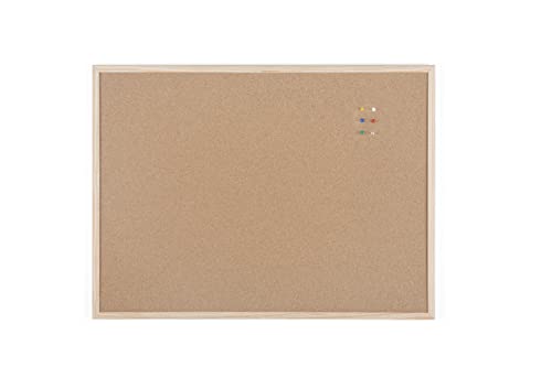 Quadro de Cortiça BOARDSPLUS (Branco - 60x80cm) Boardsplus - Quadros de avisos - cortiça, branco, 60x80 cm