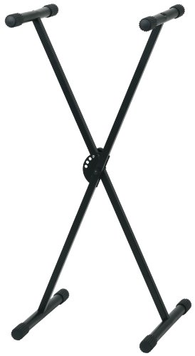Suporte de teclado FX TECH FXTKSTND (Acessório Informática e Tel.) GEWA pure - Suportes para teclado musical - suporte de teclado, preto, aço, 350 mm