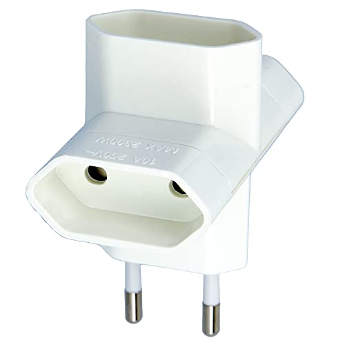 Adaptador de Energia AMIG 3 Tomas Branco AMIG - Fios e cabos elétricos - 3 tomas, branco