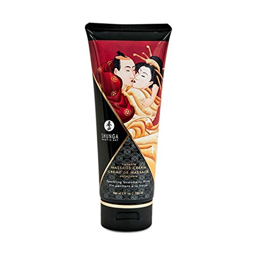 Creme de Massagem com Morango e Vinho (200 ml) Shunga - Cuidados pessoais - massagem, morango, vinho, creme