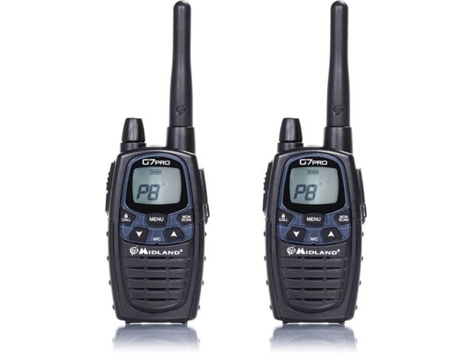 Walkie-talkie MIDLAND G7E PRO (8 canales - Hasta 12 km - Negro) Midland - Rádios bidirecionais - walkie-talkie, midland g7e pro, PMR446, rádio, design moderno, alcance máximo