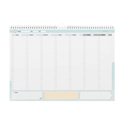 Organizador Semanal Por Horas MR. WONDERFUL Mr. Wonderful - Calendários, organizadores e planejadores - organizador, semanal, horas, cartulina, resistente