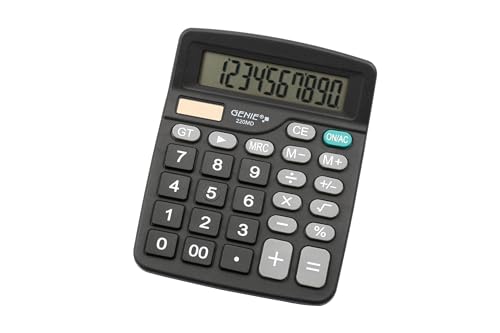 Genie 220 Md Secretária Preto Bateria Solar GO Europe Gmbh - Calculadoras - 220 md, secretária, bateria solar, calculadora de escritório