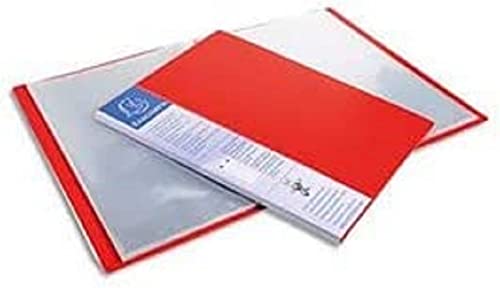 Portefólio EXACOMPTA 384087 (A4 - Vermelho) EXACOMPTA - Pastas e capas de relatório - 40 bolsas, a4, polipropileno rígido, etiqueta transparente