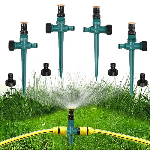 Espeto para Mangueiras GREEN ICE 4 Peças TOPZFL - Aspersores e cabeças de aspersor - verde, plástico, 4 peças