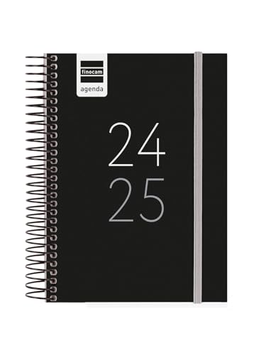 Agenda FINOCAM Escolar A4 2024-2025 Diário Preto (A5 - Semanais - 14.8x21cm) Cabero Group 1916, S.A. - Calendários, organizadores e planejadores - escolar, a4, 2024-2025, diário preto, semanais