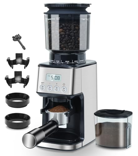 Moinho de Café HOMTONE (51 Níveis - 500 W) Huanbai - Moedores de café - 51 níveis, 500 W, antistática, programação