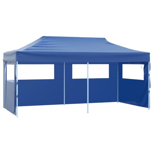 Pérgola VidaXL com 4 Parede | 3 x 6 m - Azul vidaXL - Barracas - pérgola, vidaxl, 4 parede, 3x6m, azul