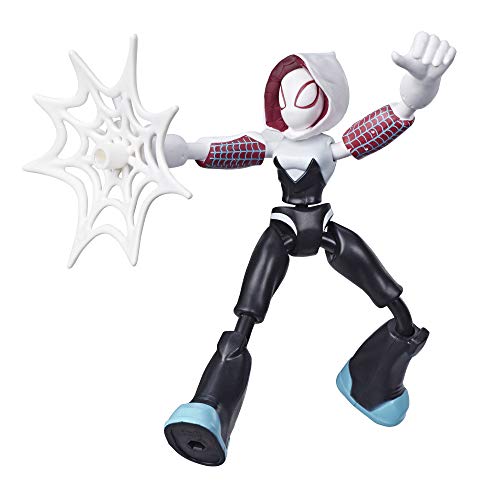Figura de Ação SPIDER-MAN Ghost Spider Bend and Flex (Idade Mínima Recomendada: 4 anos) Marvel - Bonecos de ação e brinquedo - Spiderman, ghost spider, bend and flex