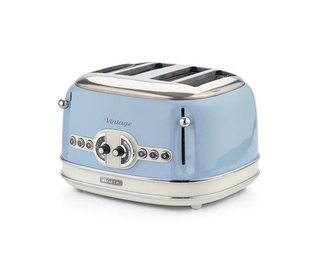 Torradeira ARIETE 156 (6 Níveis de tostura - 1600 W) Ariete - Torradeiras - 6 níveis, 1600 W, 4 fatias, azul