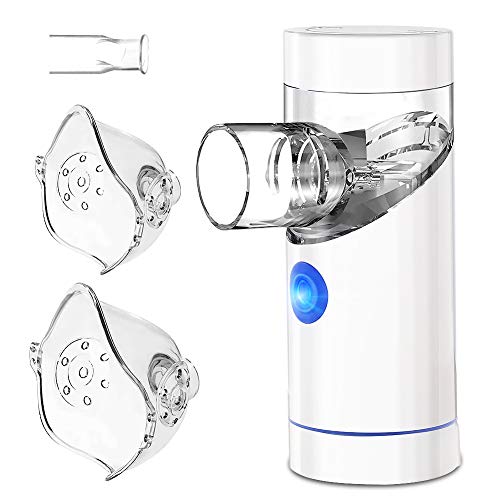 Topersun Nebulizador Elétrico Inalação Portátil Usb com Bocais e 2 Máscaras TOPERSUN - Nebulizadores - nebulizador, portátil, usb, máscara