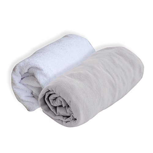 Conjunto edredões L'Oréal Paris Doux Nid (140x200cm) Doux Nid - Protetores de colchão - 140x200cm, algodão, lavável à máquina, cinzento