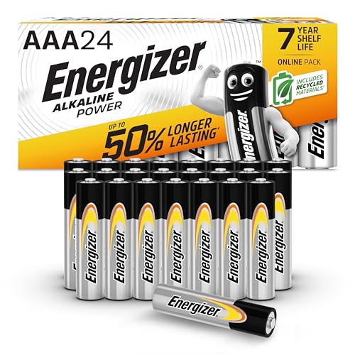 Pilhas Não Recarregáveis ENERGIZER AAA LR03 (24 unidades) Energizer - Baterias de uso geral - pilha não recarregável, energizer, aaa lr03, 24 unidades, tensão 1.5v, cor preto