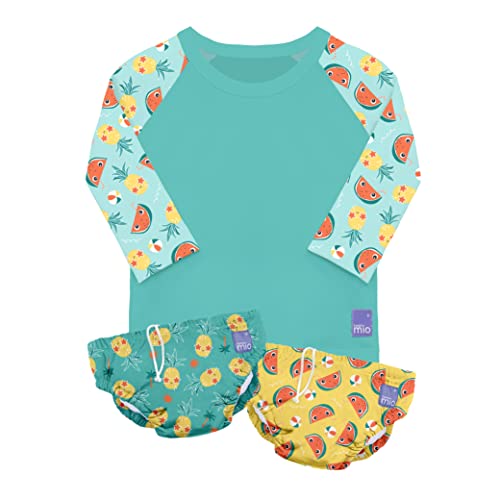 Conjunto de Natação para Crianças BAMBINOMIO Tropical (Tam: 1 a 2 Anos) Bambino Mio - Roupas de banho para bebês e crianças pequenas - conjunto, natação, crianças, tropical, tam 1-2 anos