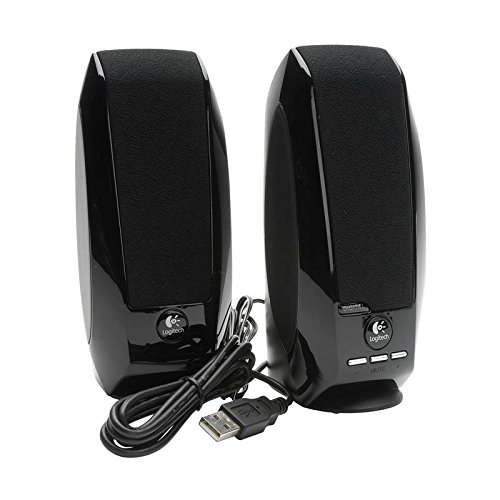 Colunas LOGITECH S150 (Preto - 10 W - Alámbrico) Logitech - Alto-falantes - 10 W, alámbrico, 12 m, indicador digital