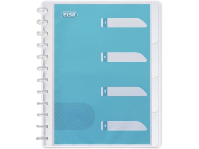 Argolas para Capa de Livro Elba 100205613 | Azul, Transparente ELBA - Pastas de arquivo - capa, azul, transparente, livro