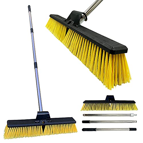 Vassoura de Jardim de 61 Cm com Escova Dura e Mango de Metal The Dustpan and Brush Store - Vassouras - 61 cm, escova dura, mango de metal