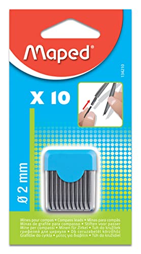 Caixa de Minas MAPED Black Peps (10 Unidades) Maped - Sapatos - 10 unidades, recarga fácil, alta resistência, aço inoxidável