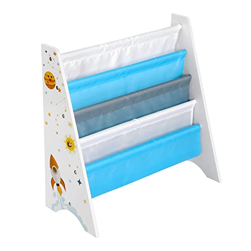 Estante Infantil SONGMICS Branco (Madeira e Metal - 62.5x28x60cm) SONGMICS - Prateleiras industriais - madeira, metal, 62.5x28x60cm, 4 prateleiras