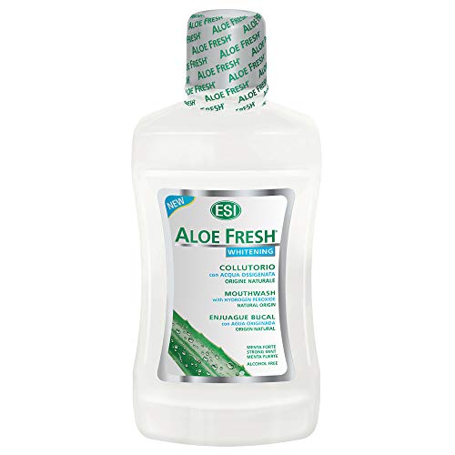 Colutorio ESI ALOEFRESH ZERO (500 ml) Trepatdiet - Cuidados com a higiene oral - 500 ml, gengiva, placa, branco