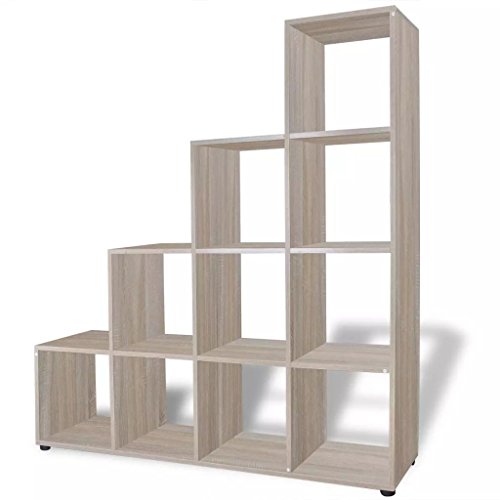 Estante VIDAXL (Branco - MDF e Madeira - 142x30x100 cm) vidaXL - Prateleiras industriais - MDF, madeira, 142x30x100 cm