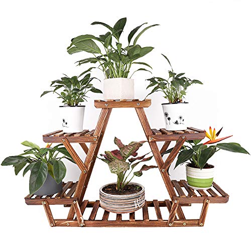 Suporte de Madeira para Vasos UNHO | 71x25.4x58 cm - Natural unho - Suportes para plantas - madeira, natural, 71x25.4x58 cm