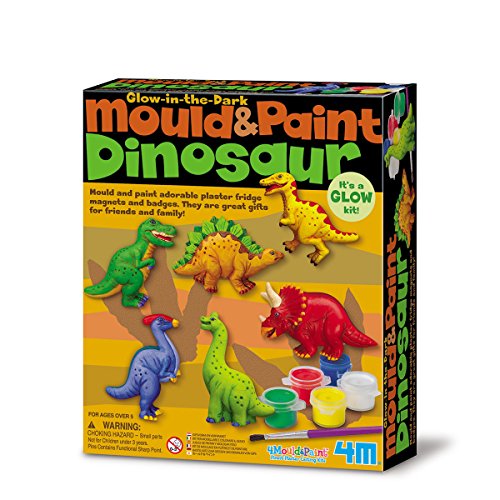 Pintura por Espuma para Pintar com Dedos 4M Creations Dinossauros 4M - Kits de artesanato de brinquedos - dinossauros, tintas, 3 anos, moldes
