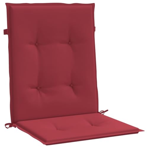 Almofada de Assento vidaXL 4 Unidades (Vermelho - Poliéster - 100 x 50 x 3 cm) vidaXL - Almofadas - vermelho, poliéster, 100 x 50 x 3 cm