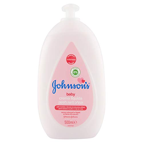 Creme de Rosto JOHNSON'S Baby Líquido (500ml) Johnson & Johnson - Banho e corpo - suave, macia, naturais, 500ml