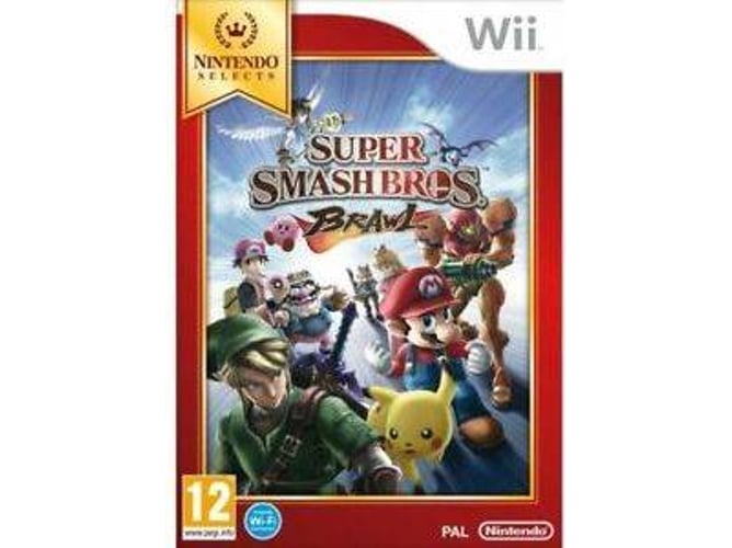 Jogo Wii Super Smash Bros. Brawl (M3 - Mínimo) Nintendo - Software de jogos de vídeo - jogo wii, super smash bros brawl, m3 minimo, luta, personagens, nintendo