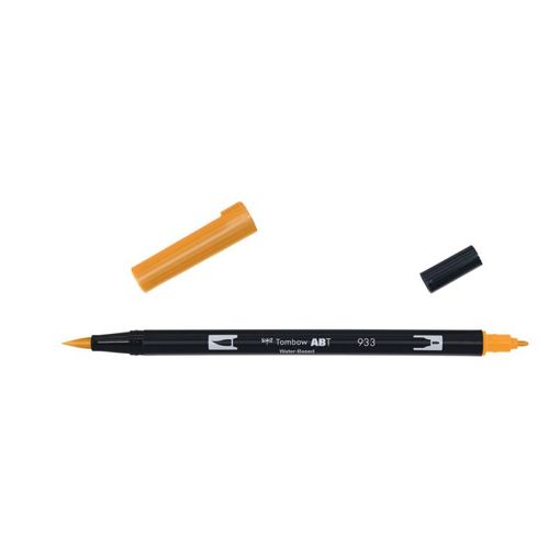 Marcador TOMBOW ABT-933 (Laranja - Ponta Dupla) Tombow - Marcadores e marcadores de texto - laranja, ponta dupla, tinta à base de água