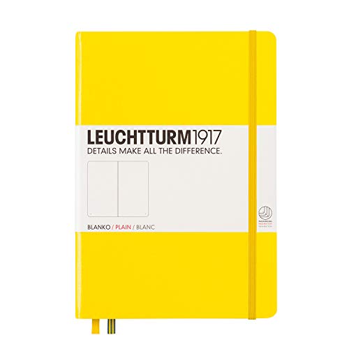 Caderno e Bloco de Notas LEUCHTTURM1917 344801 LEUCHTTURM1917 - Cadernos e bloco de notas - fotorresistente, 3 fitas marcadoras, papel aço doce, 249 folhas numeradas