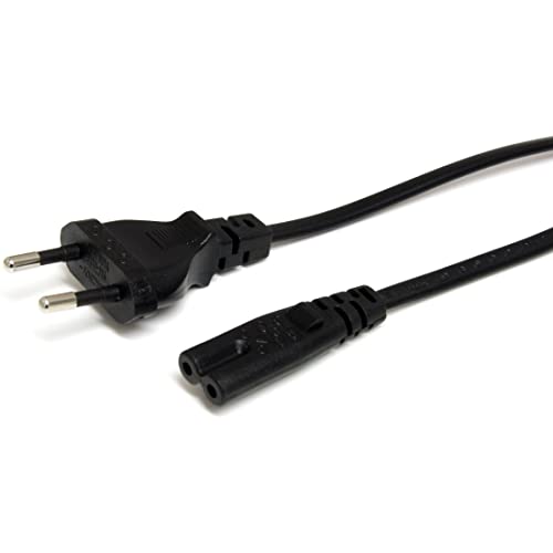 Cabo de Energia STARTECH (C7 - C7 - 1 m - Preto) STARTECH.COM - Fios e cabos elétricos - cabo energía, startech, c7 c7, 1m, preto