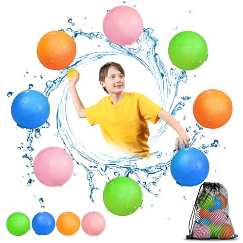 Brinquedo de Água REUSABLES 8 Bolas (Idade Mínima: 3) Smasiagon - Artigos de festa - brinquedo, água, reutilizável, bolas